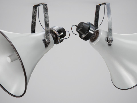 Military Horn Speaker Siren 3D Модель