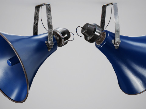Military Horn Speaker Siren 3D Модель