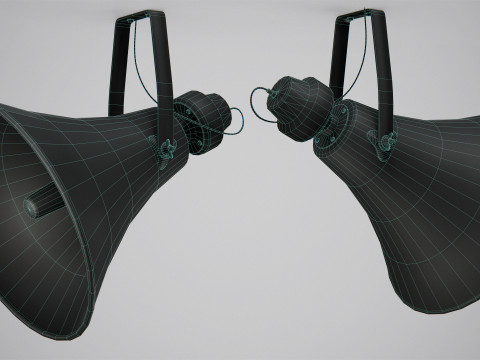 Military Horn Speaker Siren 3D Модель