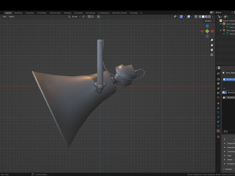Military Horn Speaker Siren 3D Модель