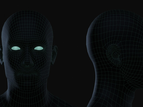 Realistic Athletic Man Body Base Mesh Modelo 3D