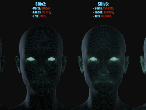 Realistisch vrouwelijk lichaamsbasisgaas 3D Model