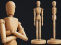 Drawing Mannequin Wooden Poseable Figure 3D Модель