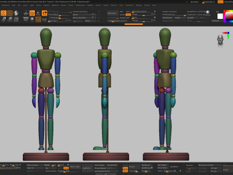 Drawing Mannequin Wooden Poseable Figure 3D 模型