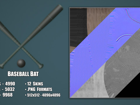 Baseball Bat Modelo 3D