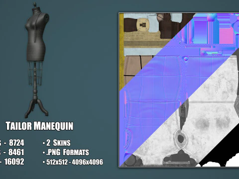 Tailor Manequin 3D Model