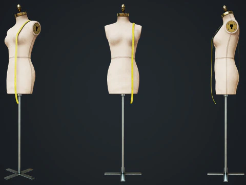 Tailor Manequin 3D Model