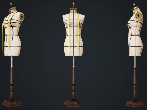 Tailor Manequin 3D Model