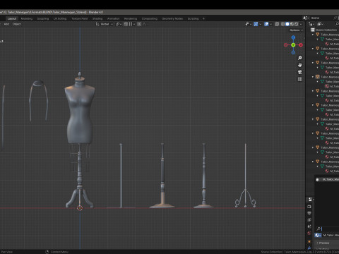 Tailor Manequin Modelo 3D