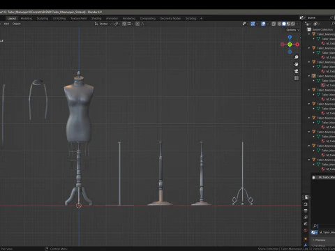 Tailor Manequin 3D Model