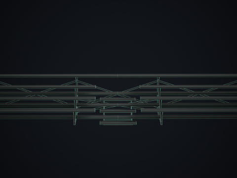 मेटल स्कूल ब्लीचर्स 1 3D मॉडल