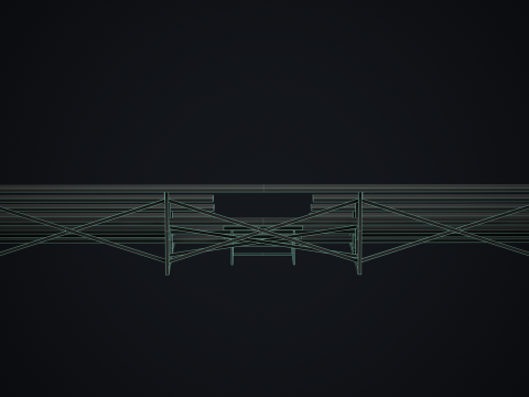 मेटल स्कूल ब्लीचर्स 1 3D मॉडल