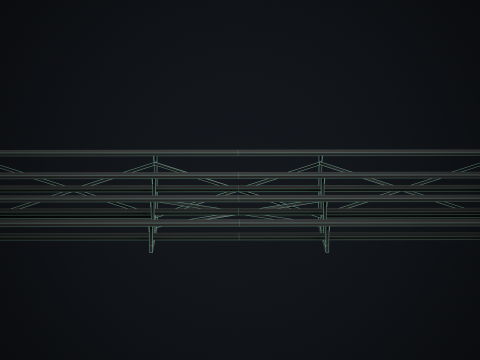 Gradinate scolastiche in metallo 2 Modello 3D