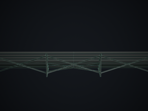 Gradinate scolastiche in metallo 2 Modello 3D