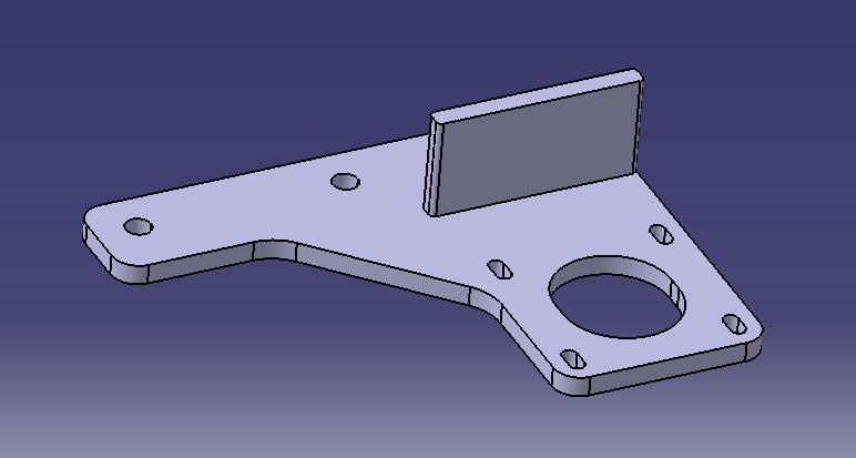 Stepper motor holder 3D Modell .c4d .max .obj .3ds .fbx .stl .blend