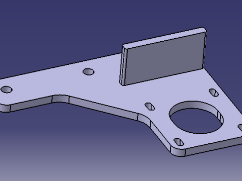Stepper motor holder Modello 3D