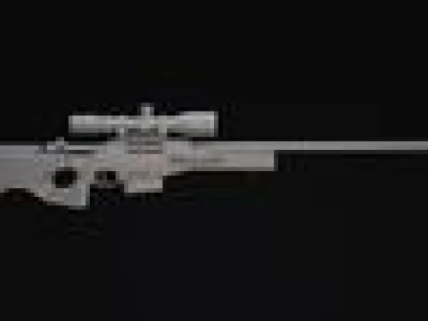 MODERN RIFLE AI AWM MODEL AND TEXTURE 3D Model