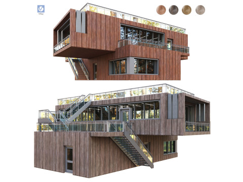 Modern Building 017 House 3D Модель