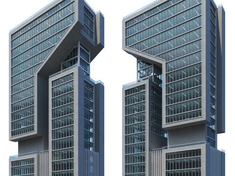 Modern building 018 tower and skyscraper Model 3D