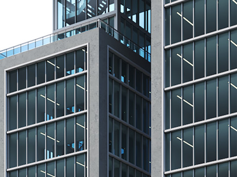 Modern building 018 tower and skyscraper Model 3D