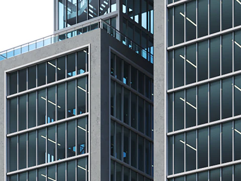 Modern building 018 tower and skyscraper 3D Model