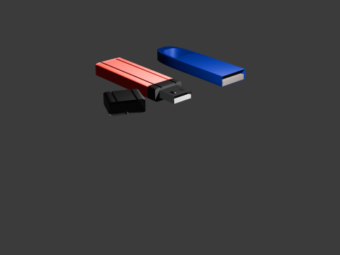 Flash drives 3D Model