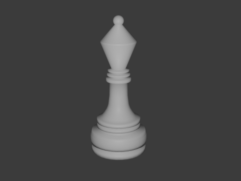 Bishop simple model 3D 模型
