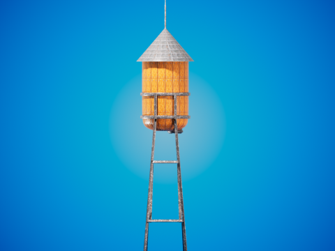 Torre de agua Modello 3D