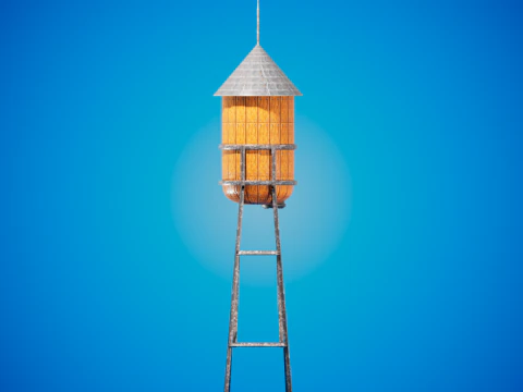 Torre de agua 3D Model