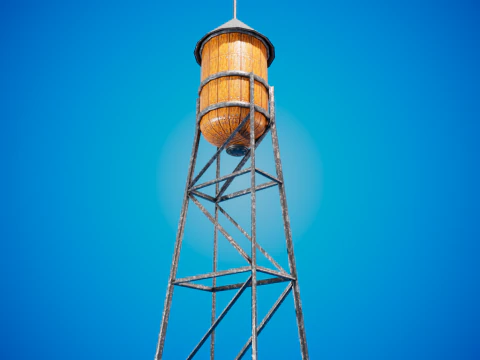 Torre de &aacute;gua Modelo 3D