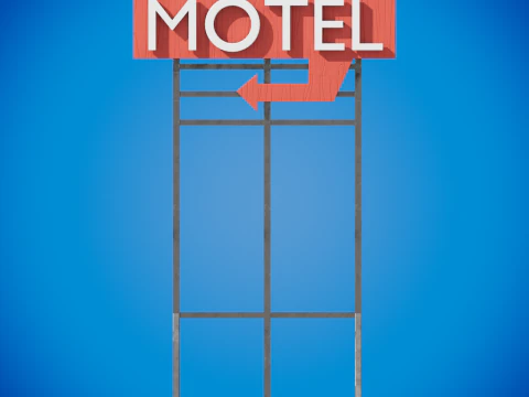 Motelposter 3D Model