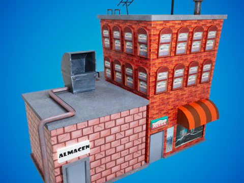 半建築漫画 3Dモデル