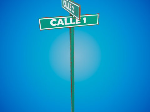 Street signs 3D-Modell
