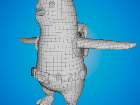 Traveling Penguin 3D Model