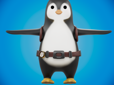 Traveling Penguin 3Dモデル