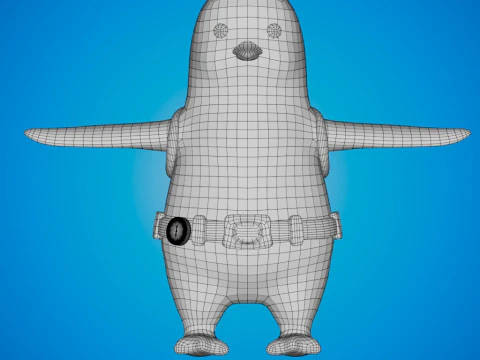 Traveling Penguin 3D Model