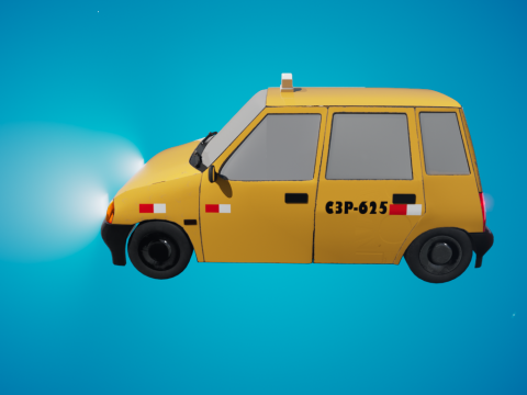TICO CAR CARTOON 3D Model