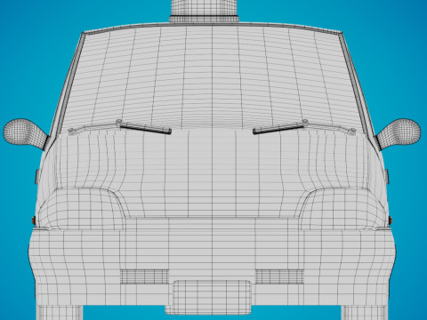 TICO CAR CARTOON 3D Model