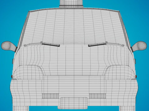 TICO CAR CARTOON 3D Model