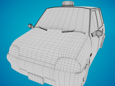 TICO CAR CARTOON 3D Model