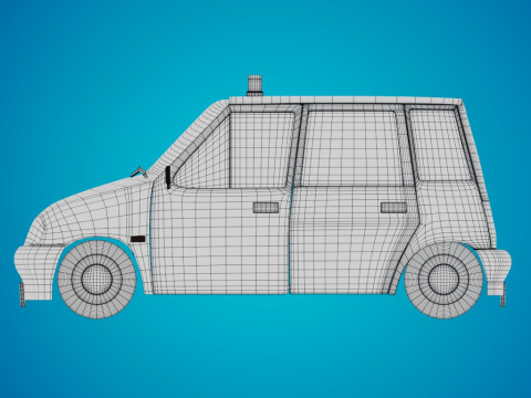 TICO CAR CARTOON 3D Model