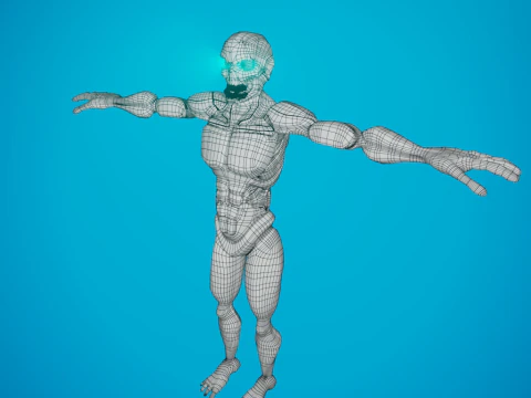 그린 좀비 3D 모델