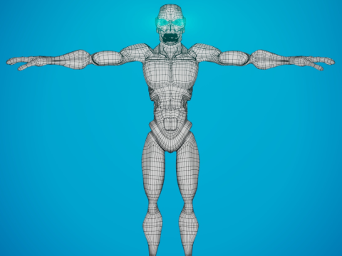 Green Zombie 3D Model