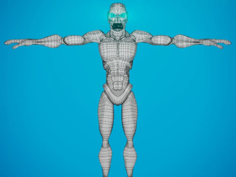 그린 좀비 3D 모델