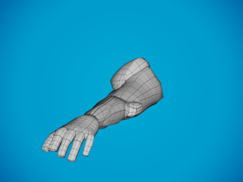 Arms for shooting games Model 3D
