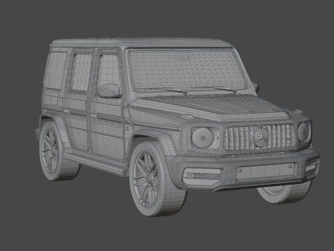 Mercedes Benz G63 AMG 2019 3D मॉडल