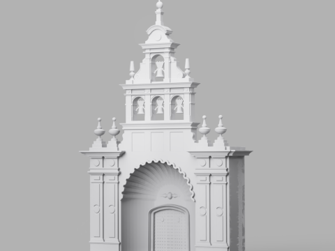 Ermita del Rocio - Ermita Virgen de El Rocio - Santuario 3D-Druckmodell