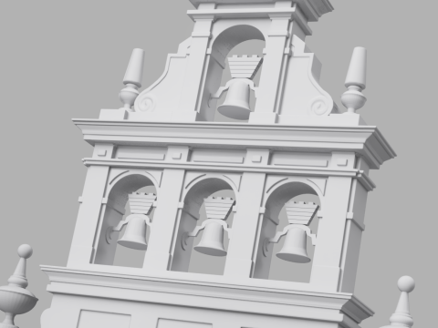 Ermita del Rocio - Ermita Virgen de El Rocio - Santuario 3D Print Model