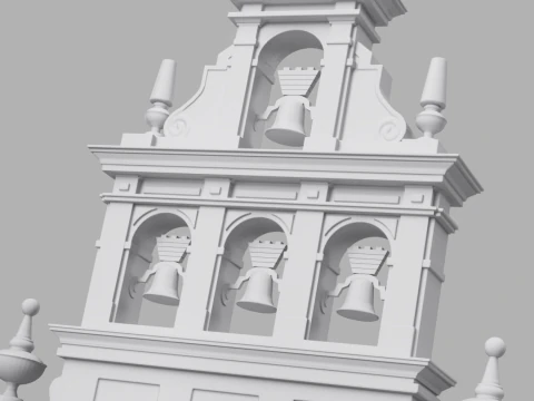 Ermita del Rocio - Ermita Virgen de El Rocio - Santuario 3D Print Model