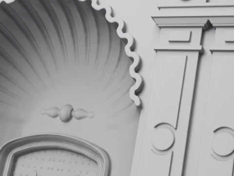 Ermita del Rocio - Ermita Virgen de El Rocio - Santuario 3D Print Model